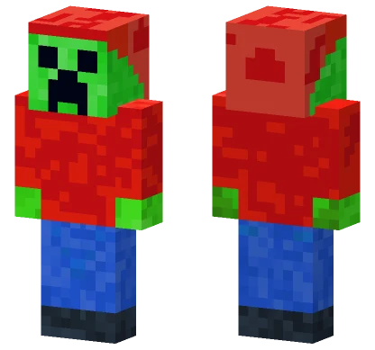 Winter Creeper Fixed Minecraft skin