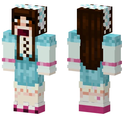 Winter Princess Dress Minecraft skin