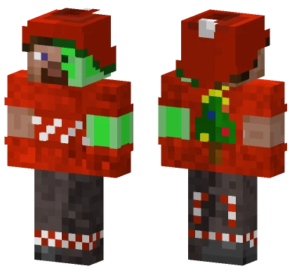 Winter Slime Steve Minecraft skin