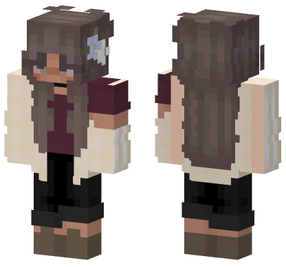 Winter Spring Girl Minecraft skin