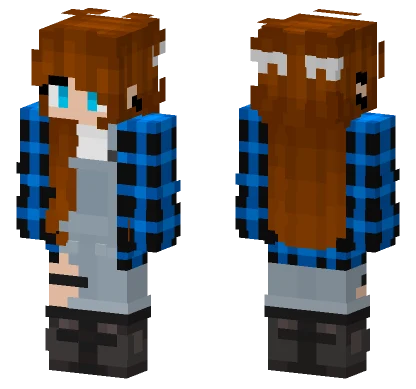 Wintma Blue Flannel Minecraft skin