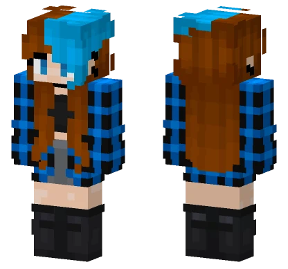 Wintma Blue Flannel Minecraft skin