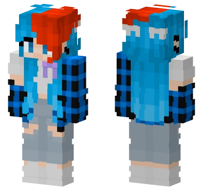 Wintma Blue Hair Minecraft skin