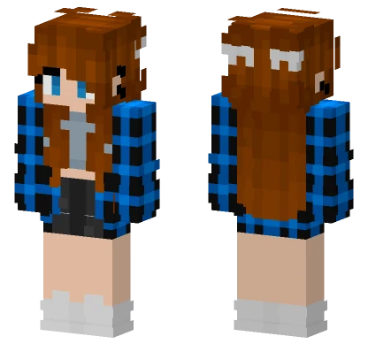 Wintma Blue Plaid Minecraft skin