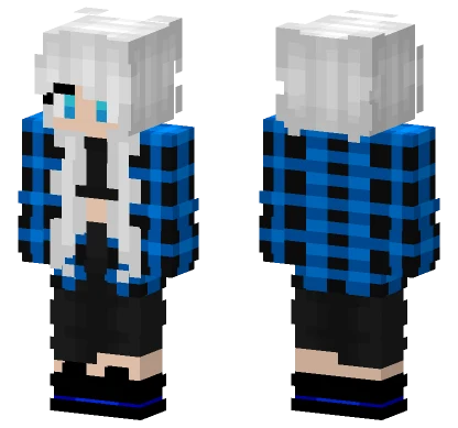 Wintma Blue Plaid Minecraft skin
