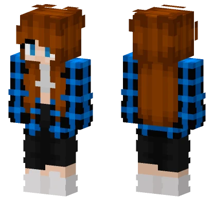 Wintma Blue Plaid Minecraft skin