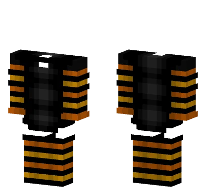 Witch Black Orange Yellow Minecraft skin