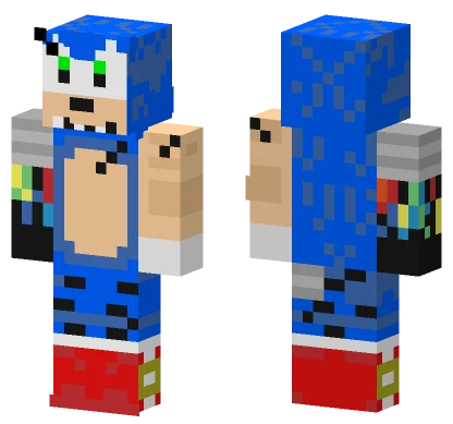 Withered Animatronic Sonic Minecraft skin