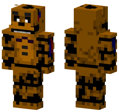 Withered Golden Freddy Minecraft skin