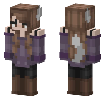 Wolf Girl Minecraft skin