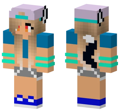 Wolf Girl Minecraft skin
