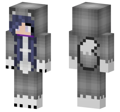 Wolf Hinata Minecraft skin