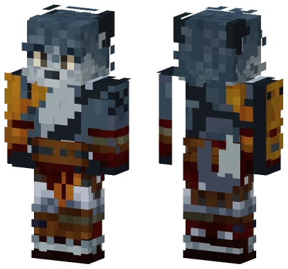 Wolf Kratos Ozzy Sunny Minecraft skin