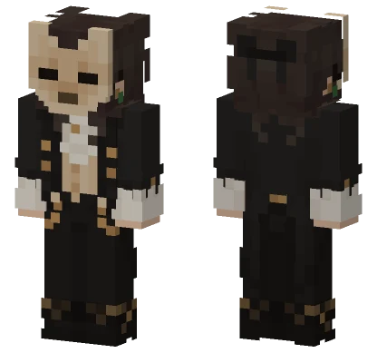 Wolf Mask Masquerade Minecraft skin