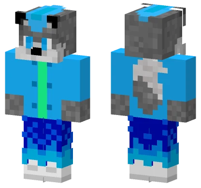 Wolf Remastered Minecraft skin