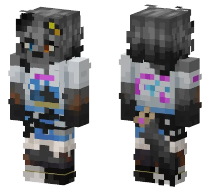 Wolfie Fortnite No Glasses Minecraft skin
