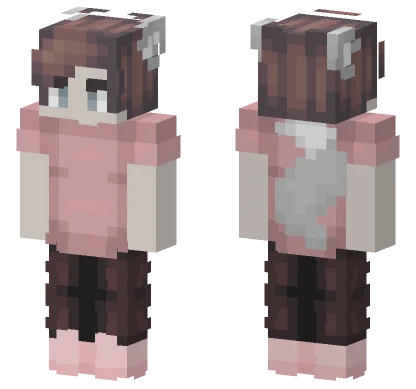 Wolfkin Girl Minecraft skin