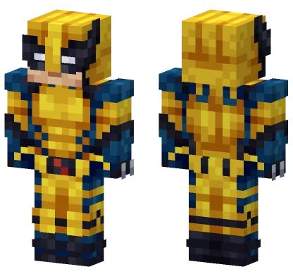 Wolverine Deadpool 3 Minecraft skin