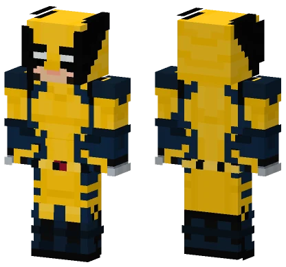Wolverine Deadpool Wolverine Minecraft skin