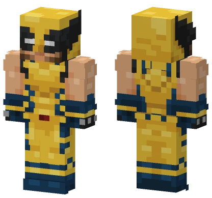 Wolverine No Sleeves Deadpool Minecraft skin