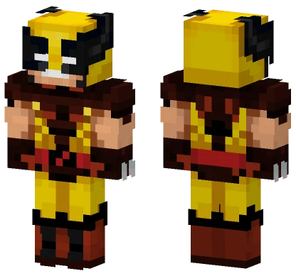 Wolverine X-Men 97 Minecraft skin