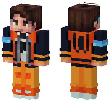 Woobur Orange Jacket Minecraft skin