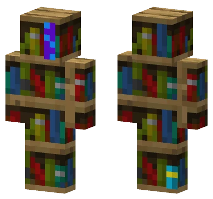 Wooden Bookshelf Minecraft skin