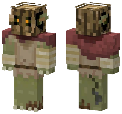 Wooden Goblin Extra Shading Minecraft skin