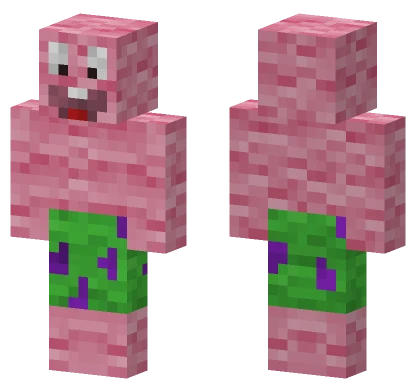 Wooly Patrick Star Minecraft skin