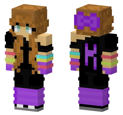 Workout Girl Minecraft skin