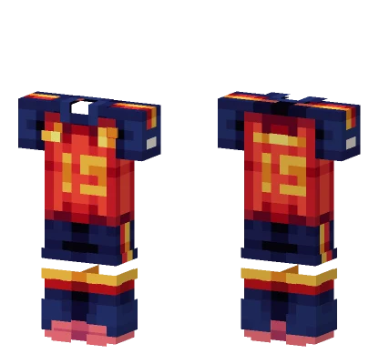 World Cup Spain Minecraft skin