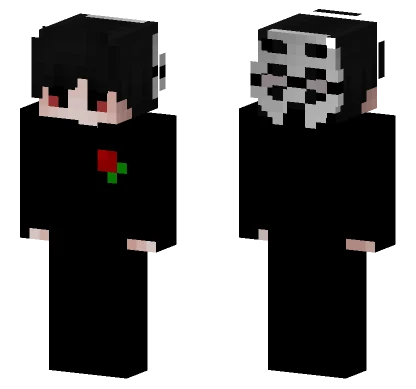 Xanderxs Black Hair Minecraft skin