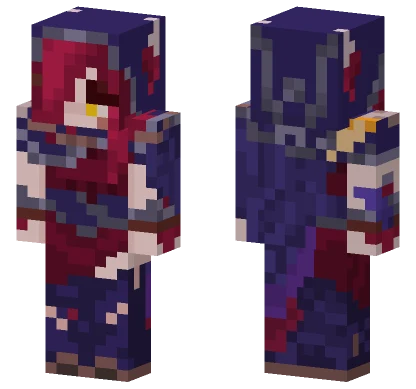 Xayah League Of Legends Minecraft skin