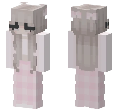 Xoxo Pink Pajamas Minecraft skin