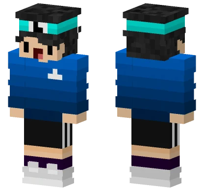 Yandere Blue Outfit Minecraft skin