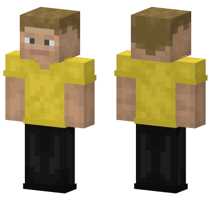 Yellow and Black Outfit Minecraft skin