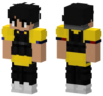 Yellow and Blue Sports Uniform Minecraft skin