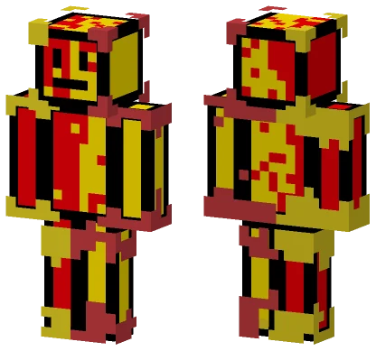 Yellow and Red Minecraft skin