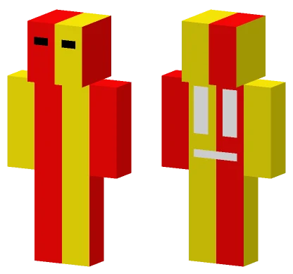 Yellow and Red Jester Minecraft skin