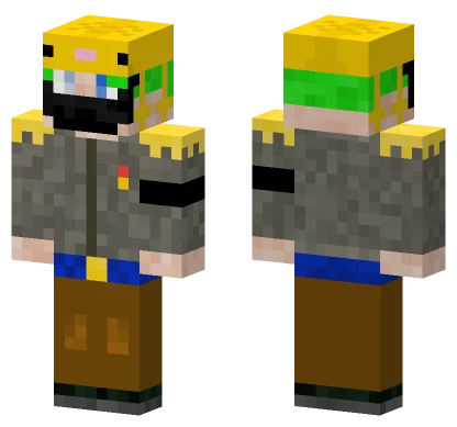 Yellow Axolotl Minecraft skin