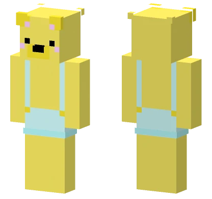 Yellow Bear Skin Minecraft skin