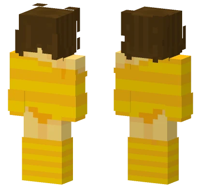 Yellow Bee Boy Minecraft skin