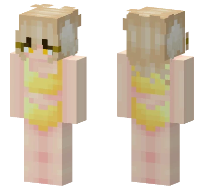 Yellow Bikini Girl Minecraft skin