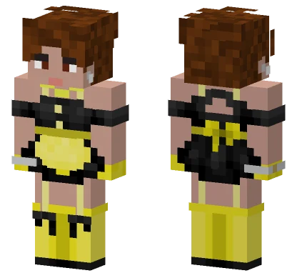 Yellow & Black Outfit Minecraft skin