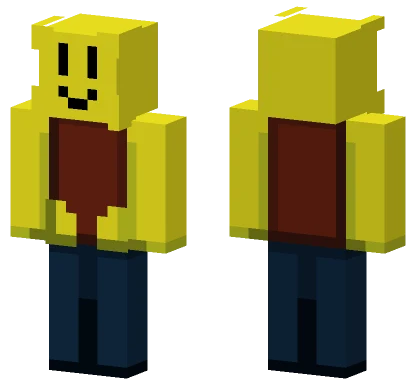 Yellow Block Character Minecraft skin
