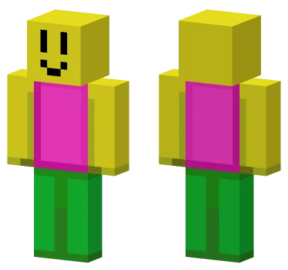 Yellow Block Character Minecraft skin