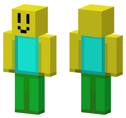 Yellow Block Person Minecraft skin