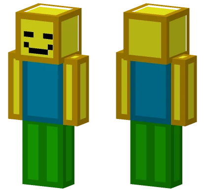 Yellow Blocky Character Minecraft skin