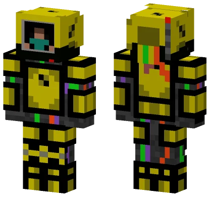 Yellow Car Driver Minecraft skin