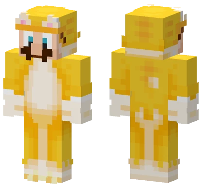 Yellow Cat Suit Minecraft skin